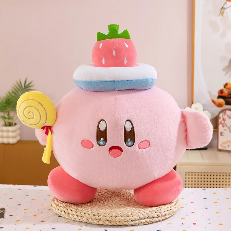

65 см кавайная плюшевая игрушка, милая подушка Kirby Star Lollipop Love, мягкая кукла Kirby, детский подарок на день рождения, плюшевая игрушка для детей