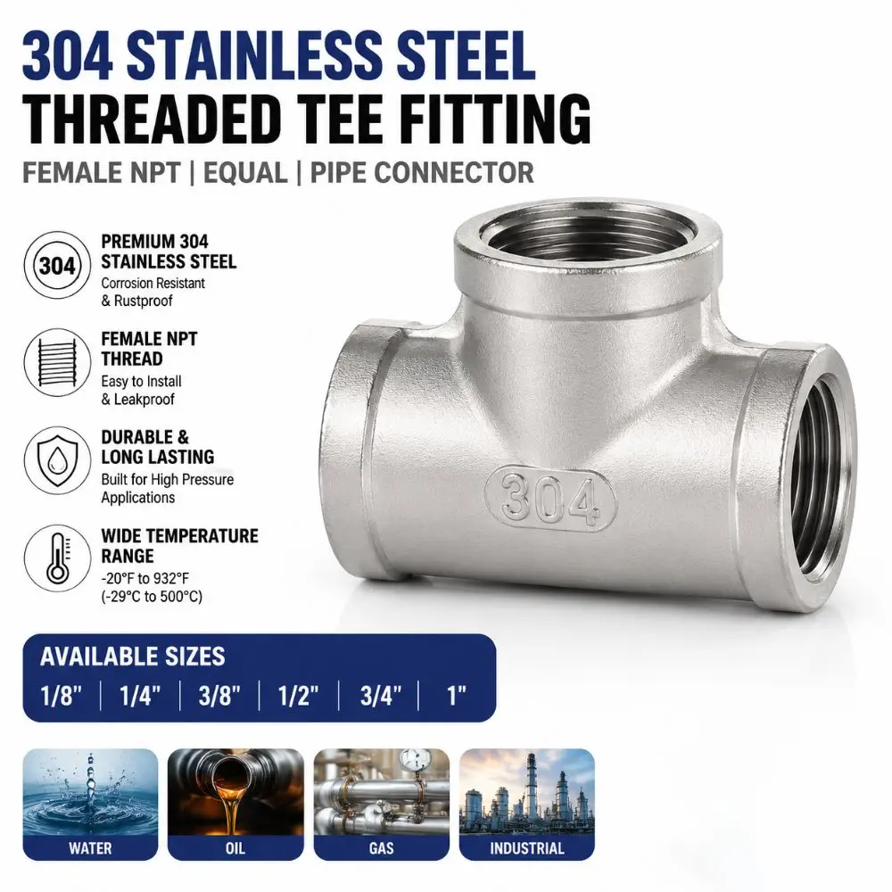 304 Stainless Steel Pipe Fitting 1/8