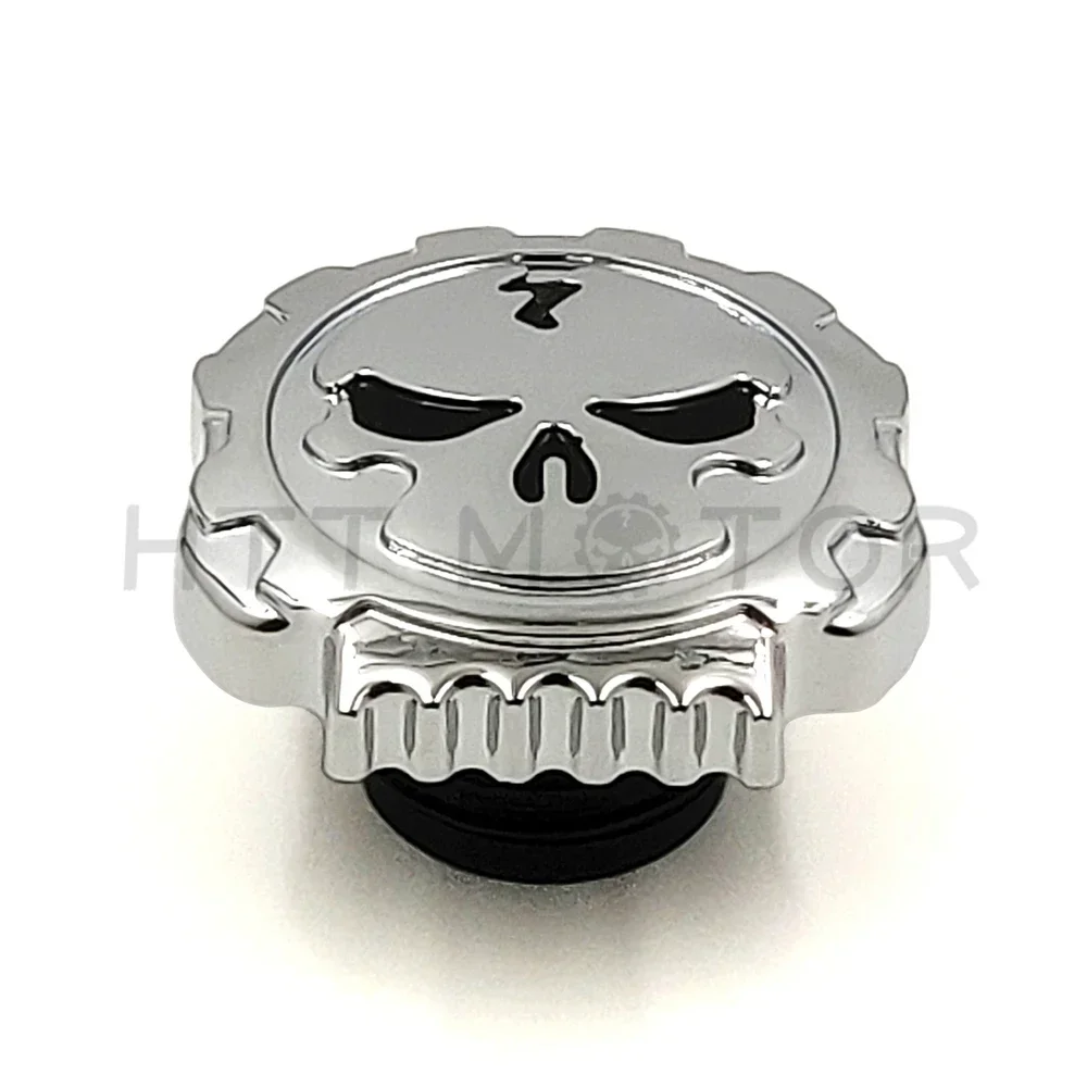 Motorcycle Parts Skull Fuel Gas Tank Cap Cover For Harley Davidson 1992-Up Sportster/1994-Up Road King