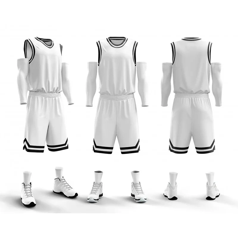 

Kids Youth Adult Basketball Uniform Club Team Quick Dry Fit Training Basketball Jersey and Shorts Custom Player Name Number Set