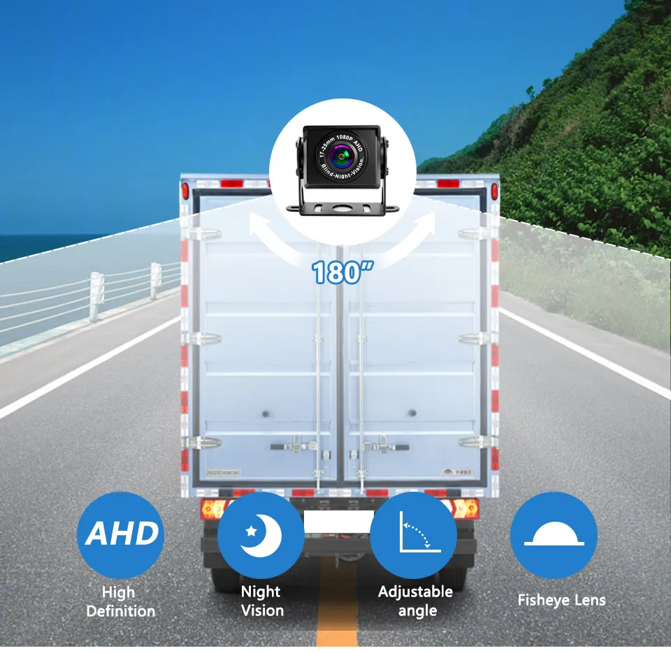 AHD 1920*1080P High-Definition-LKW-Rückfahrkamera mit Starlight-Nachtsicht, privates Modellnummer HD, für LKW, Bus, Wohnmobil, Traktoren – Detail 2