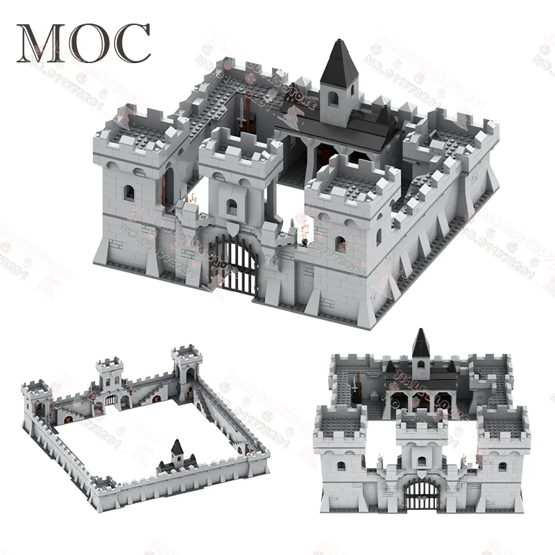 Military Series MOC Building Blocks Creative Medieval Castle Building Model DIY Assembly Bricks Toys For Children Surprise Gifts