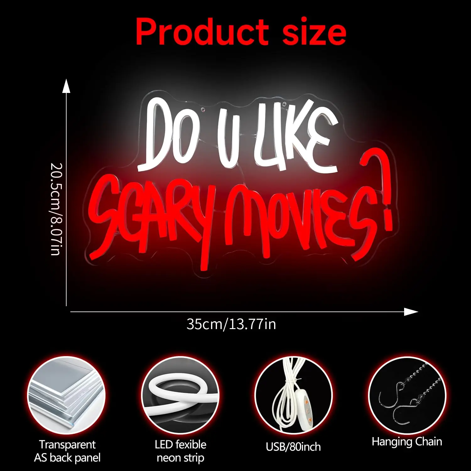 Do You Like Scary Movies Neon for Wall Decor Halloween Decor Horror Movie Party Man Cave Party Gifts Halloween Decoration