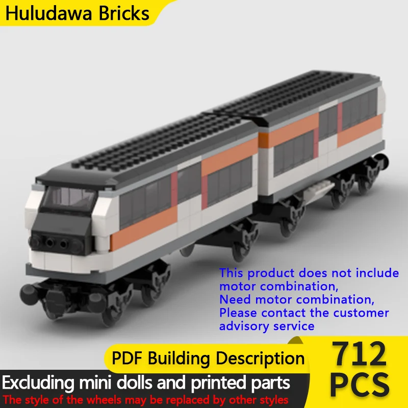 

Модель городской автомобиль MOC, строительные кирпичи, электрический пассажирский поезд, модульная технология, детские праздничные подарки, сборные игрушки, костюм