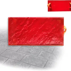 Rechteckige Betonsteinversiegelungen, Mattentextur, gleiche Schieferboden, Landschaftsgestaltung im Freien 8 Hauptverkaufsmarken Betonboden - №2