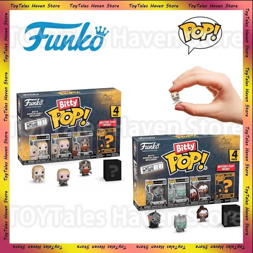 [In Stock] Funko Bitty Pop The Lord of The Rings Anime Figure Vinyl Mini Figurine Blind Box Collecting Statues Children's Gift