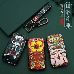 Key Case Cover Fob for Renault Koleos Austral Kadjar Clio Megane Captur Arkana Zoe Scenic Dacia Sandero Duster Logan Jogger