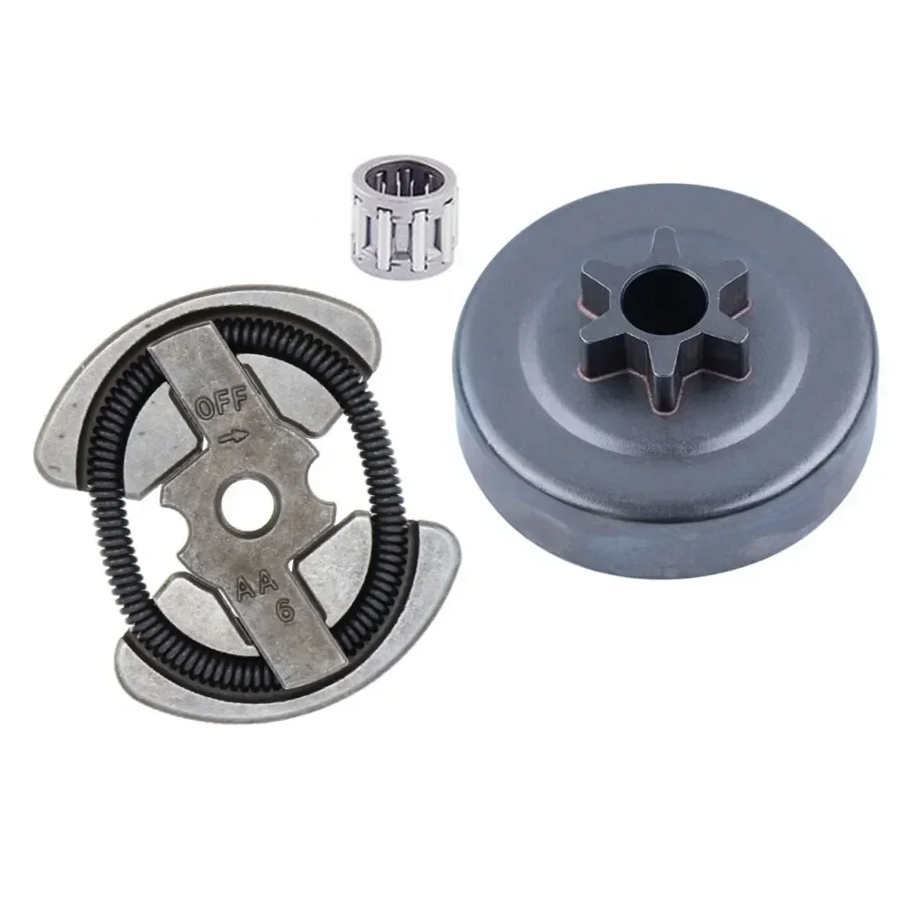 Kit de tambor de embreagem 3/8 em 6t para 350 351 352 370 371 para husqvarna 235 236 240 36 peças sobressalentes de motosserra equipamentos elétricos ferramenta de jardim