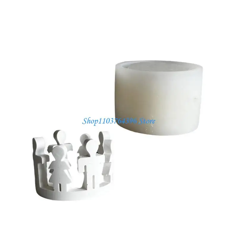 أرنب مصباح قالب من السيليكون Tealight شمعة ظلال قوالب الجبس زخرفة قوالب سيليكون الملمس لحلية صنع اليد