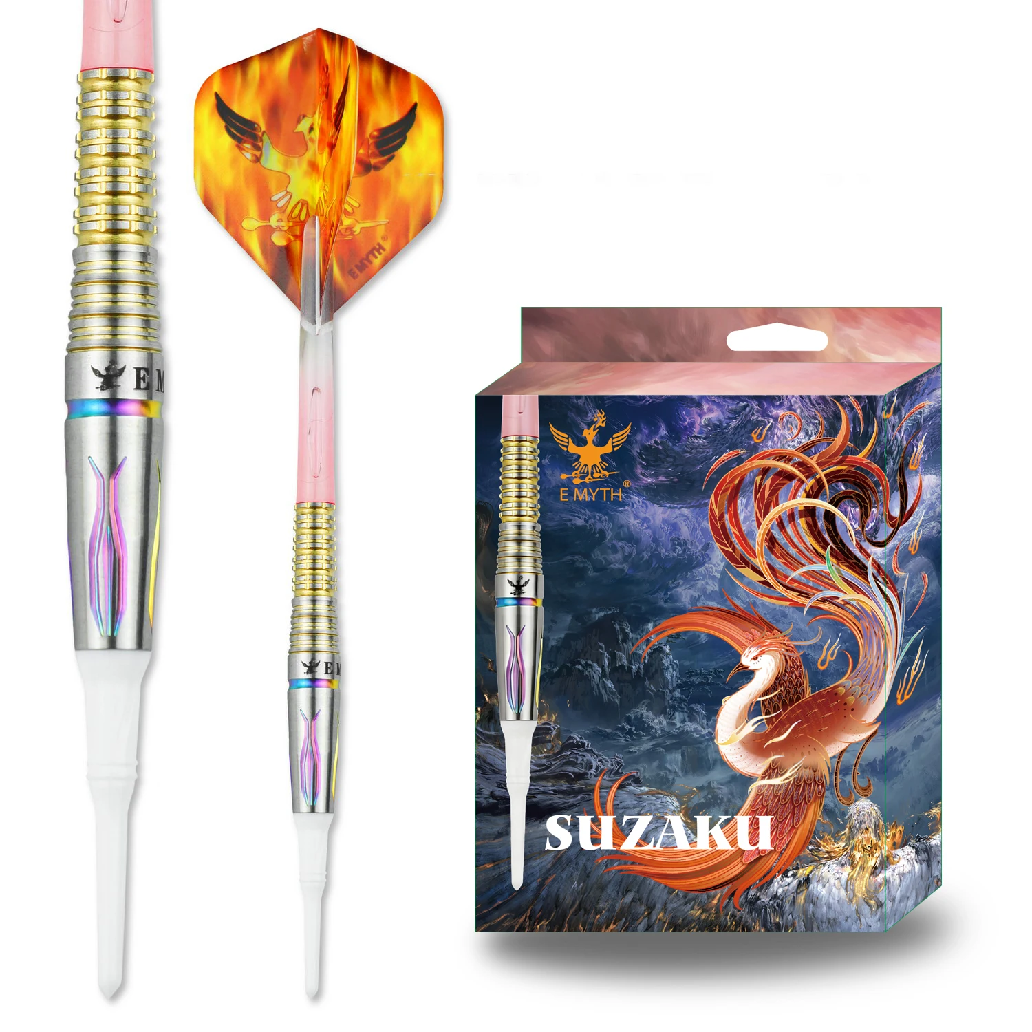 

Дротики Emyth Suzaku 17г/19г, мягкие, 90% вольфрам, цветные, лазерные, стальные