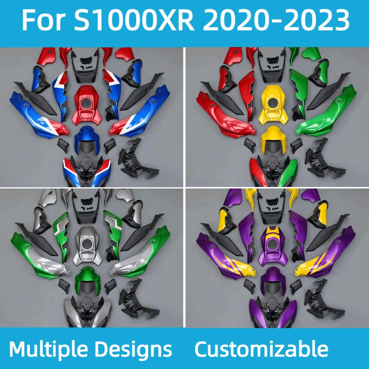 

Full Body Parts Fairing Kit for BMW S 1000XR 2020-2023 Aftermarket Injection Motorcycle Fairings S1000XR 20-23