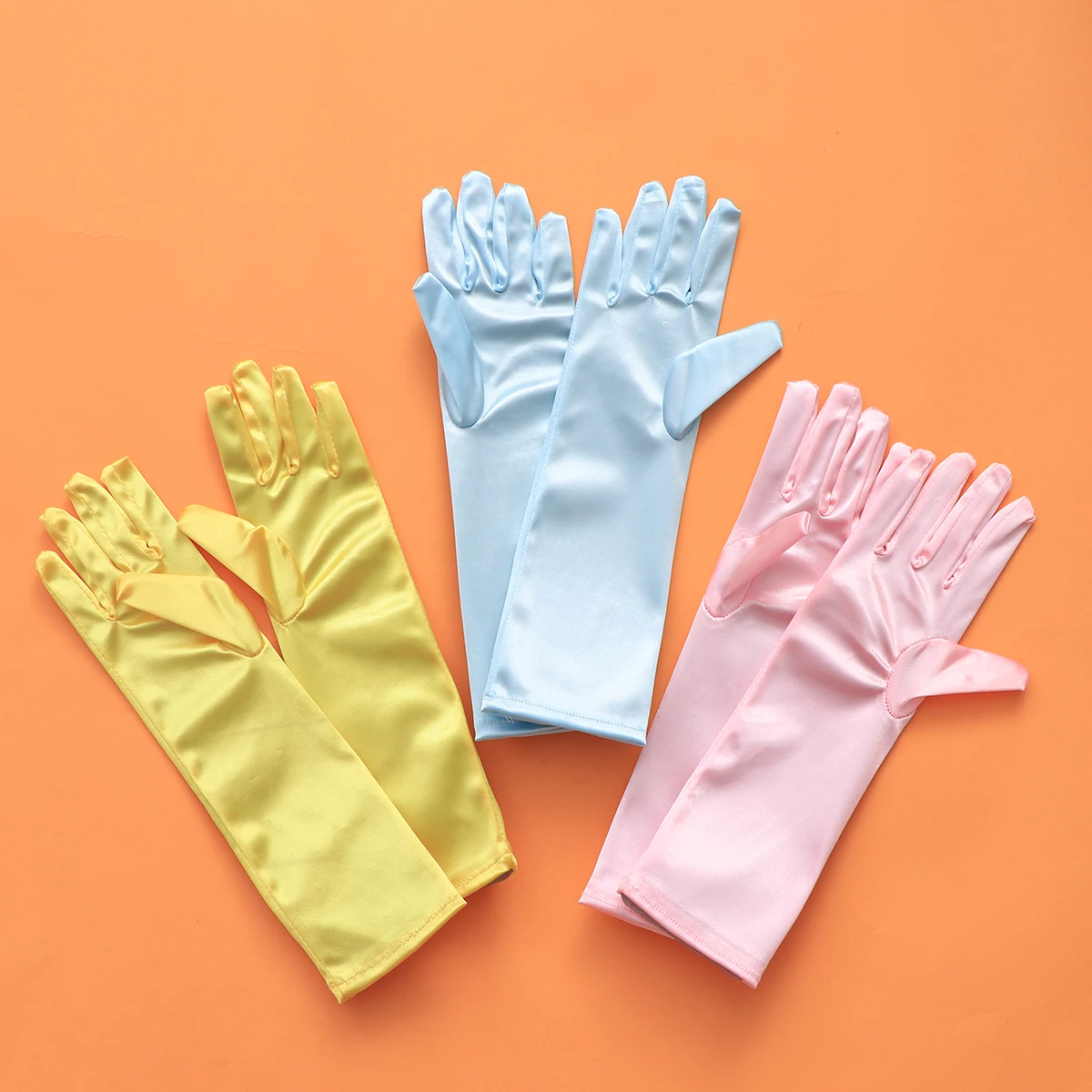 

Fashionable Butterfly Knot Gloves For Kids Elegant Flower Girl Dress Accessories