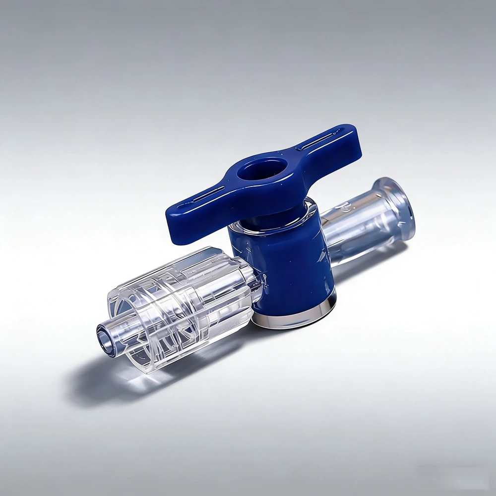 10PCS Plastic Clear Injection 2-Way Stopcock Valve For Medical Use