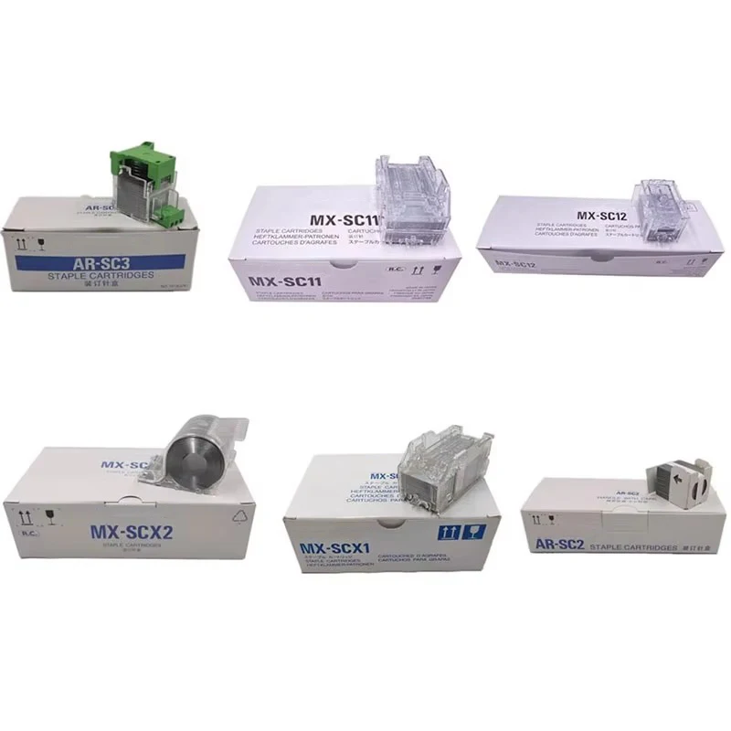 1X Original New Staple Cartridge For Sharp AR-SC2 AR-SC3 MX-SC11 MX-SC12 MX-SCX1 MX-SCX2 MX-SCX3 SF-SC11