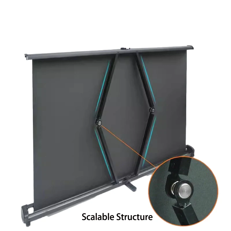 Profesjonalny ekran projekcyjny na biurko 50 cali w formacie 4:3 z torbą transportową, najlepszy do prezentacji biznesowej