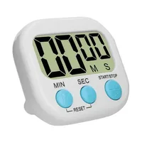 Mini Digital Kitchen Timer Big Digits Loud Alarm Magnetic Backing Stand with Large LCD Display for Cooking Baking Sports Games