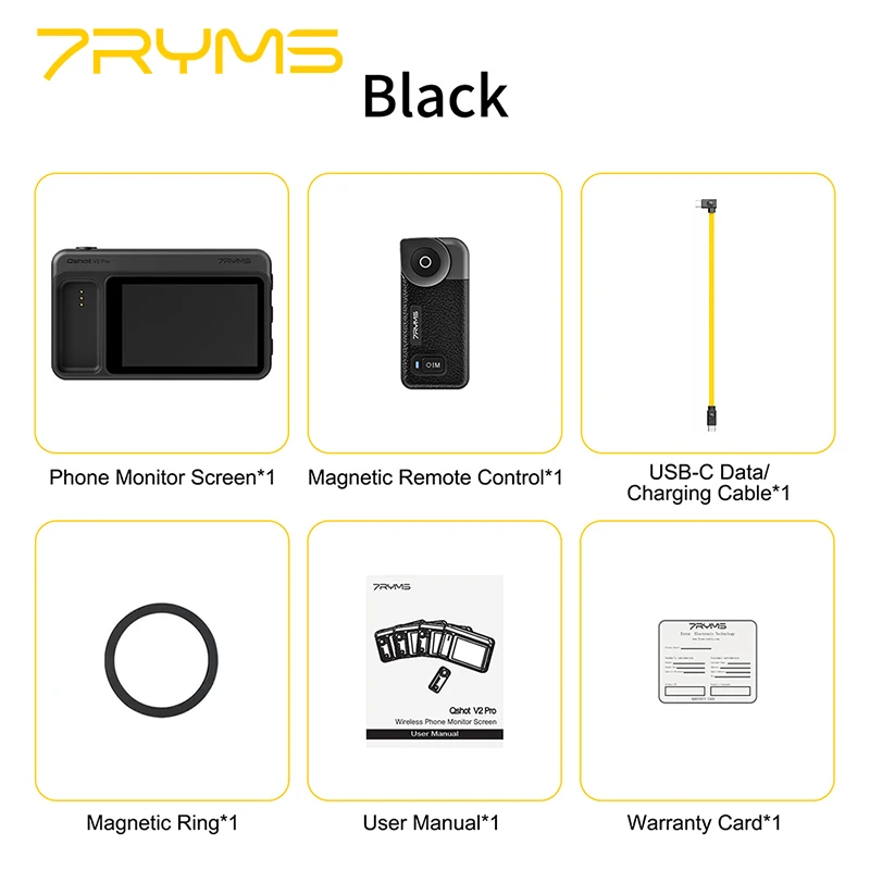 7RYMS Qshot V2 PRO Phone Magnetic Screen Selfie Monitor for iPhone