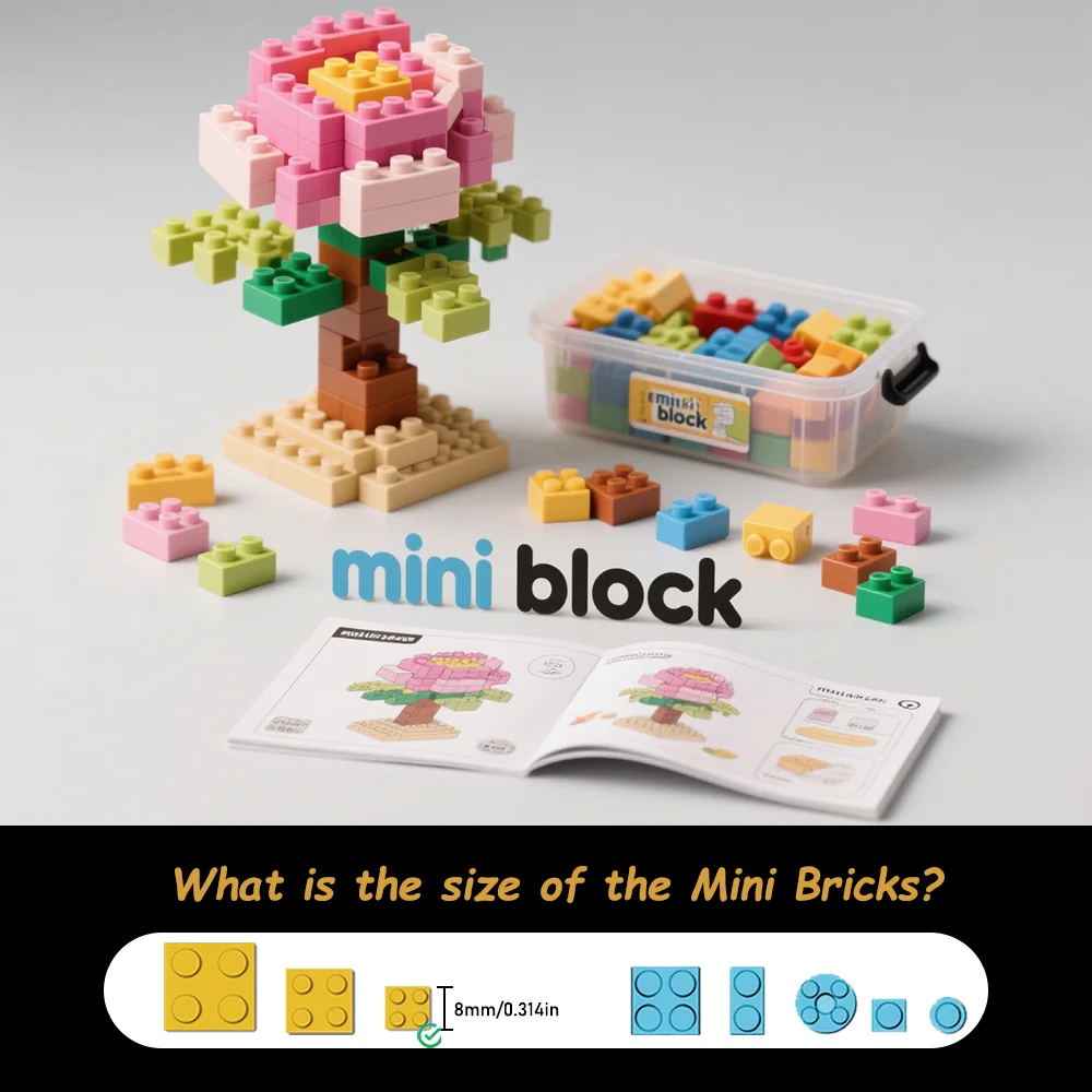 Cajas ciegas de bloques de construcción aleatorios, desmontar y montar pequeñas sorpresas, desbloquear nuevas experiencias creativas.