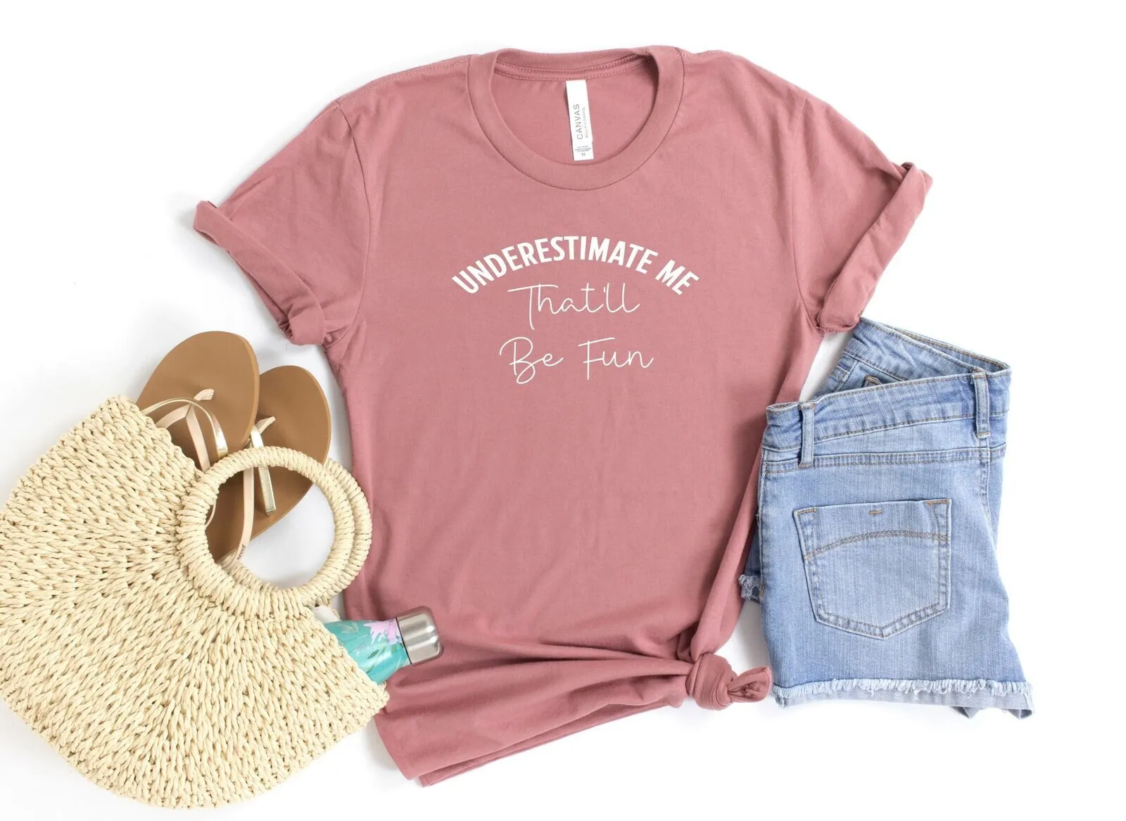 Unterschätzen mich, die Spaß T-Shirt lustige Sprüche Motivation inspirierende sarkastische Workout Fitness Mädchen sein wird