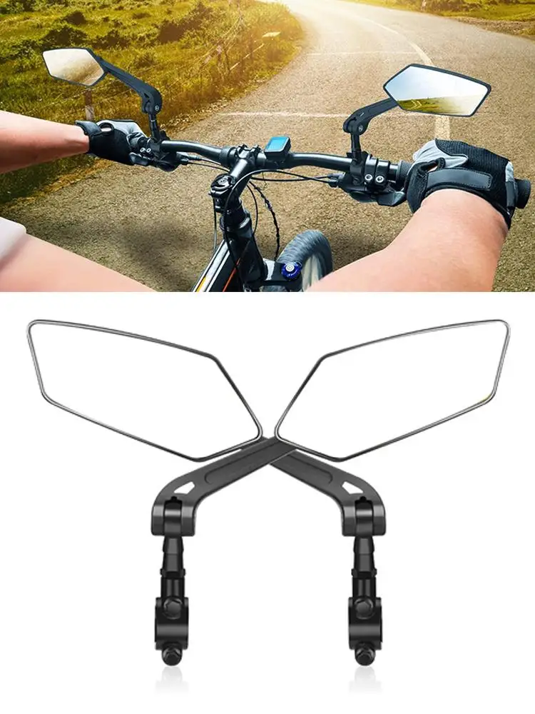 AliExpress Bicycle Handlebar Reflector Rear View Mirror Safety 360° Adjustable Rotatable Mirror Clear Electric Scooter Cycling Accessories