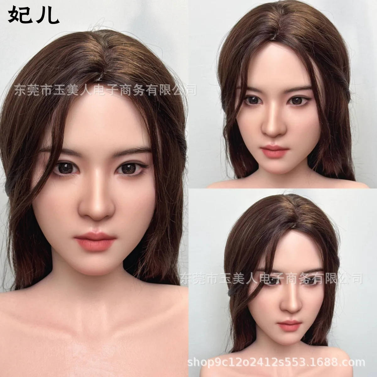 

Silicone Head Carving, Hair Transplant, Mouth Opening, Oral Function, Eyebrow Implanted, Silicon Doll Single Head