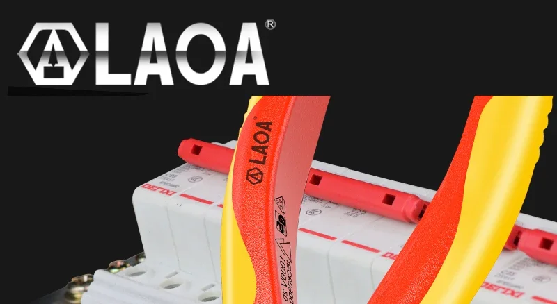 LAOA VDE Drahtschneider 6'' 7'' 8'' Isolierte Kombination Diagonal Spitzzange Elektriker Werkzeug Hochspannungswiderstand – Detail 1
