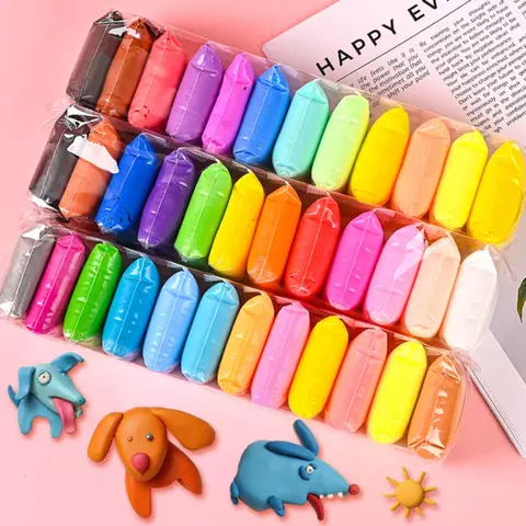 Air Dry Ultra Light Modeling Clay Kit 36 Colors Best Gift for Boys Girls Age 3-12 Year Old DIY Molding Kids with Sculpting Tools