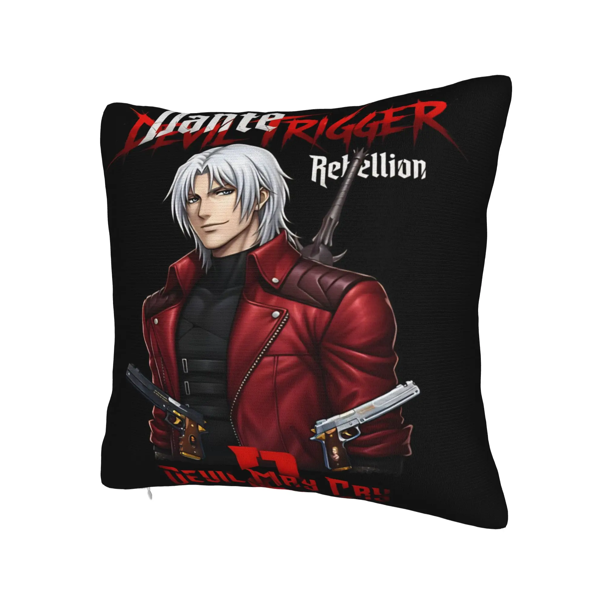 Decorative Pillowcases Devils May-Cry 3 Merch Car  Throw Pillow Case Cover Zipper Multi Size