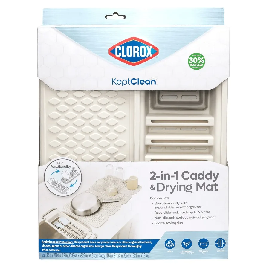 

Сушилка для посуды KeptClean 2-в-1 с поддоном