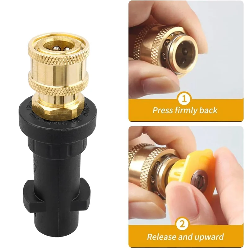LICE-For Karcher K2 K3 K4 K5 K6 K7 أداة غسيل الضغط العالي 1/4 "فوهات محول التوصيل السريع