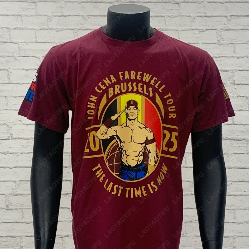 الرجال جديد جون سينا وداع جولة 2025 تورونتو تيشيرت صيفي المرأة تي شيرت موضة الرياضة ملابس الأطفال #1