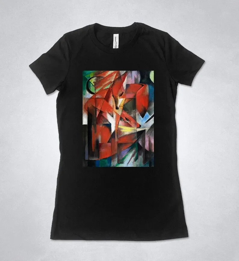 Franz Marc The Foxes Expressionist Art Shirt