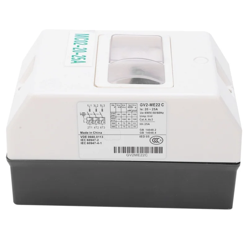 

Выключатель защиты двигателя, водонепроницаемый защитный выключатель, замена MC02-20-25A 220В/380В