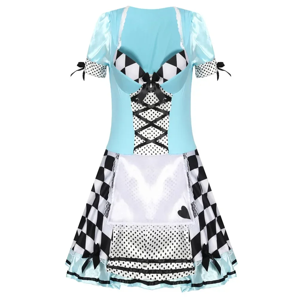 

Carnival Costumes Alice Adults Dresses Women Poker Maid Cosplay Halloweeen Party Fancy Dress Up For Woman Costume