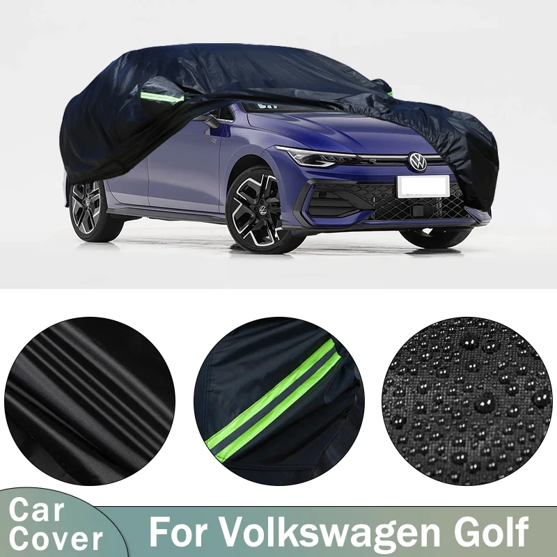 

Car Full Outer Covers Outdoor Waterproof Dustproof Sun Rain Snow Protection Exterior Car Accessories For Volkswagen Golf