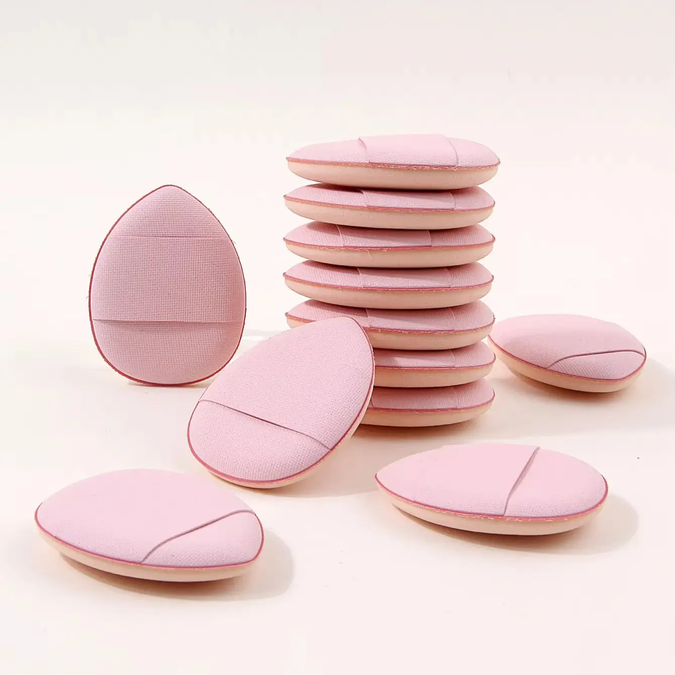 5/12Pcs Mini Finger Puff Foundation Small Air Cushion Powder Sponge Face Concealer BB Cream Cosmetic Applicator Makeup Tools