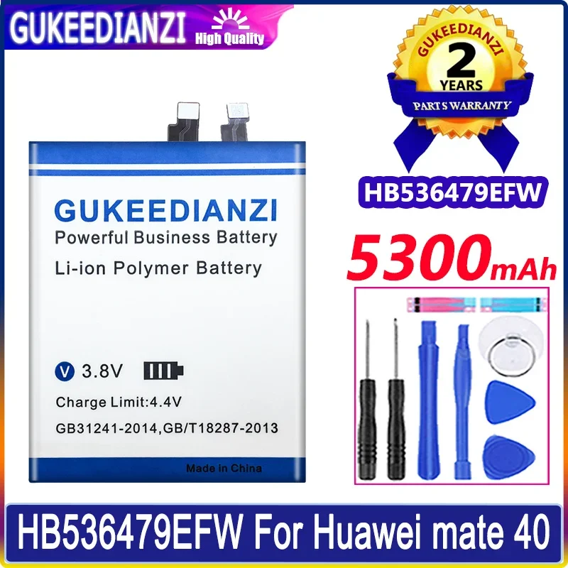 

Аккумулятор GUKEEDIANZI HB536479EFW 5300mAh Для Huawei MATE40 MATE 40 Bateria