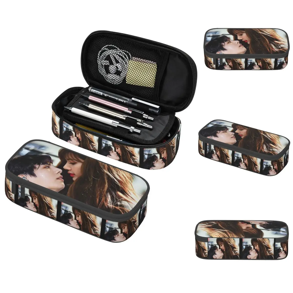 الحد الأدنى جين ، سوجا ، جي هوب ، جيمين مقلمة لصبي فتاة مدرسة صندوق القلم حقيبة أقلام رصاص لوازم القرطاسية حقيبة حامل القلم