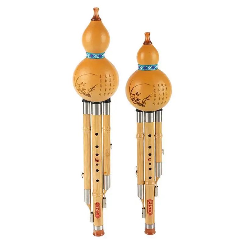 

1Pc Phyllostachys Pubescens Hulusi Musical Instrument Adult Student C/g/f/d/bb Key Stage Performance Professional Hulusi