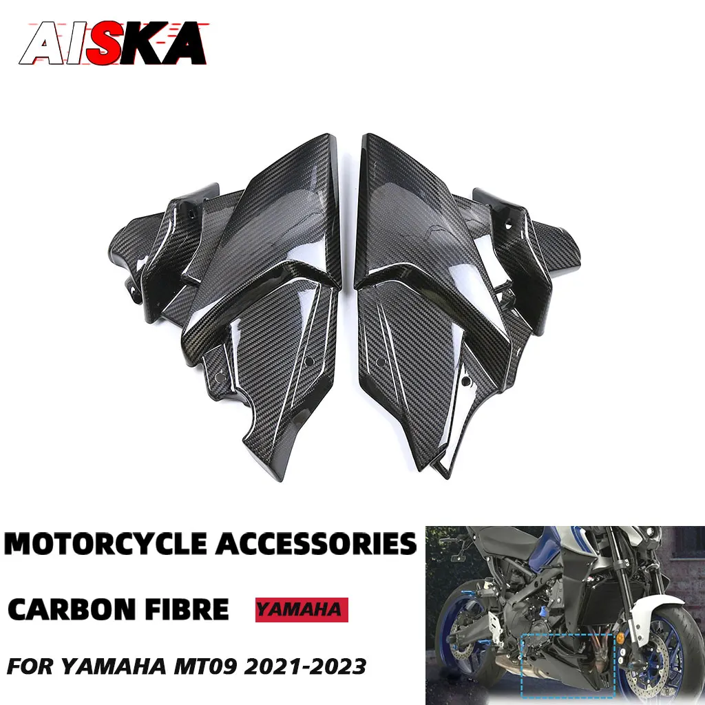 

100% Full Pure Carbon Fiber Motorcycle Belly Pan Undertray Spoiler Fairing For YAMAHA YZF MT-09 MT09 FZ09 FZ-09 2021 2022 2023