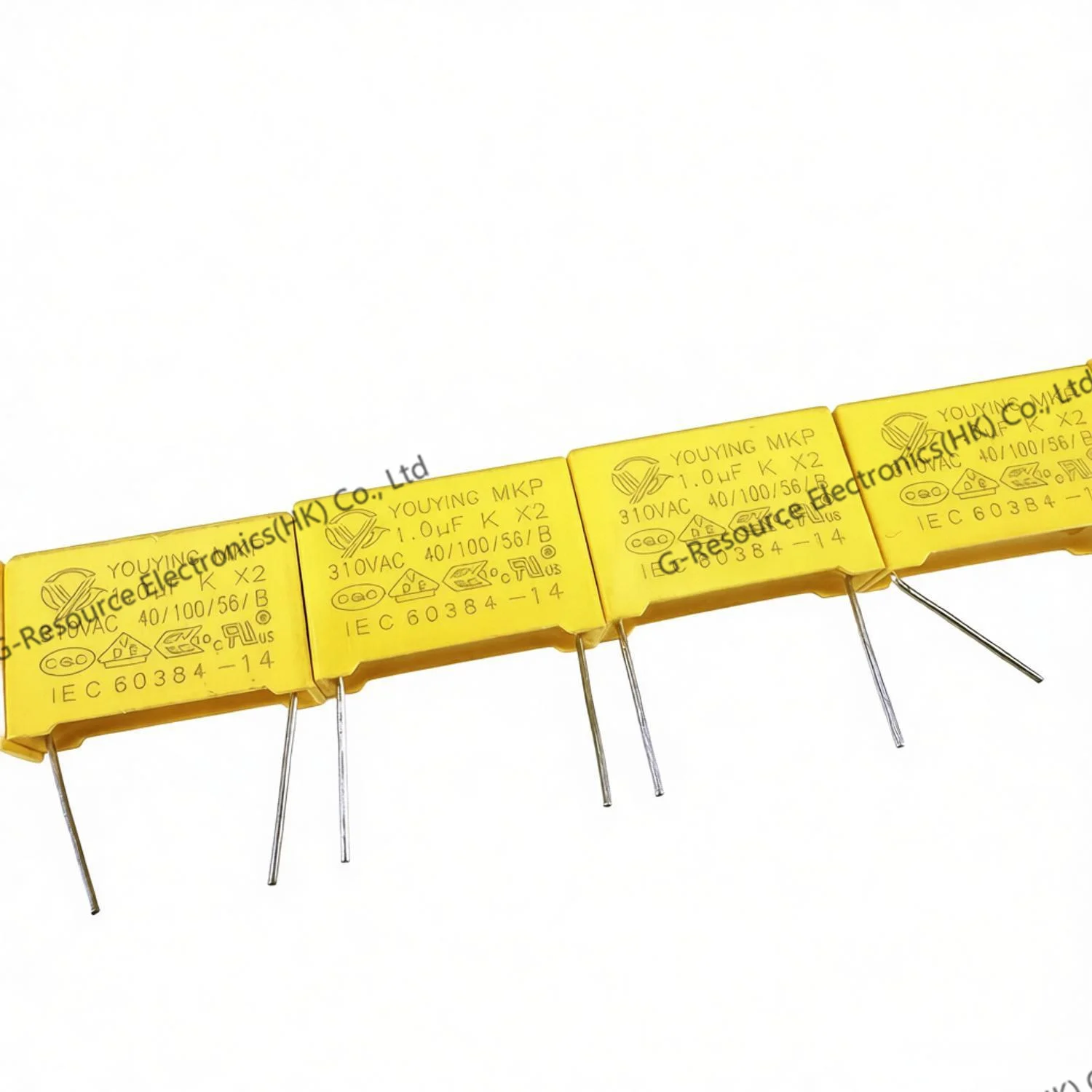 (20pcs) 1uF 310VAC X2 Safety Capacitor MKP Metallized Polypropylene 22.5mm Lead Pitch