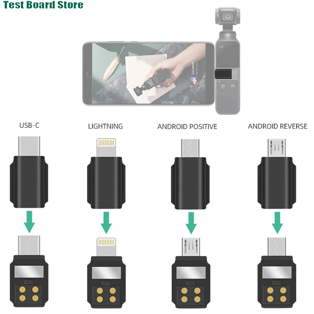 

Smartphone Adapter for OSMO Pocket 2 Micro USB TYPE-C IOS Phone Data Connector Interface Handheld Gimbal Camera Accessories