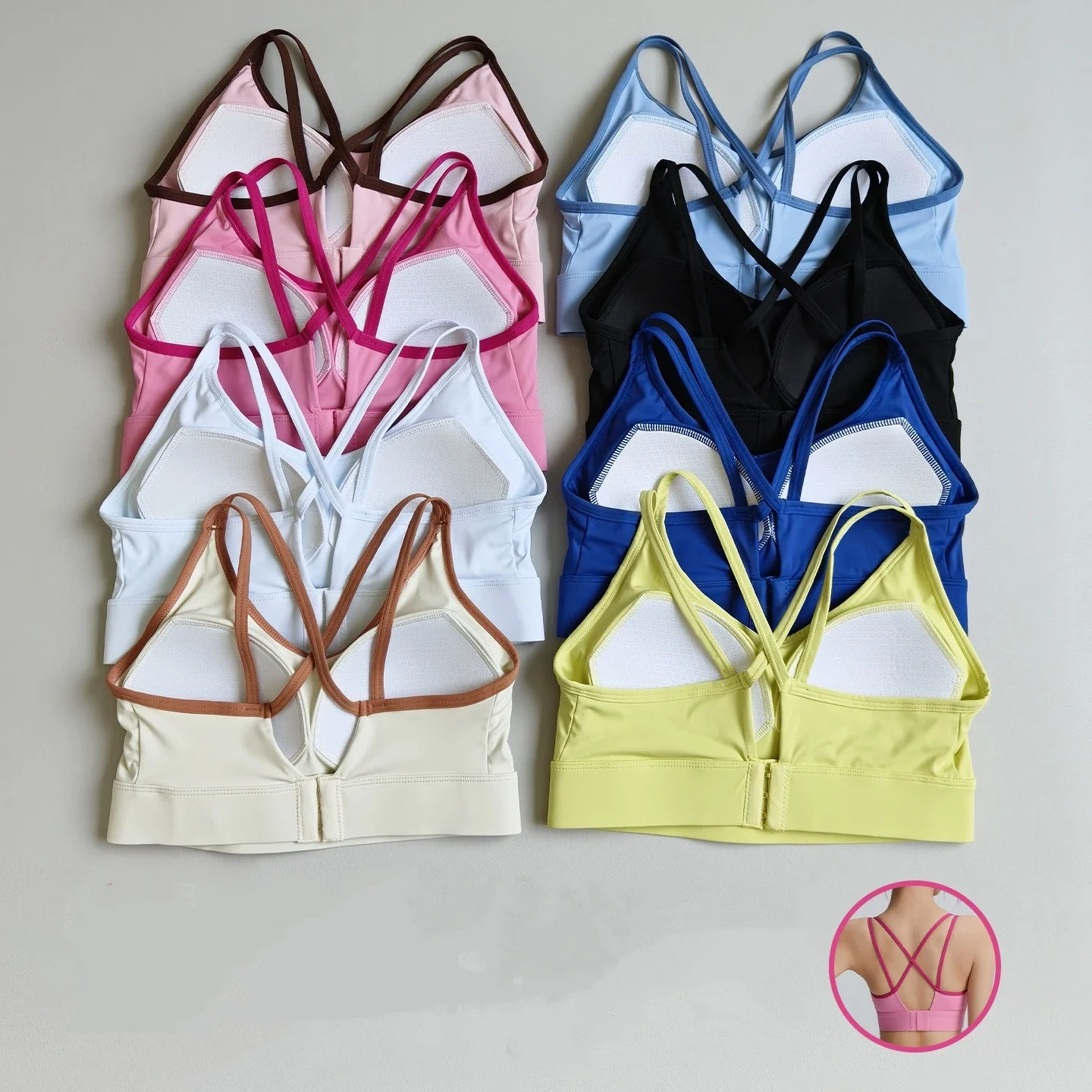 Women's High-Intensity Sports All-in-One Underwear Shock-Proof Quick Drying Running Fitness Vest Professional Training Yoga Bra