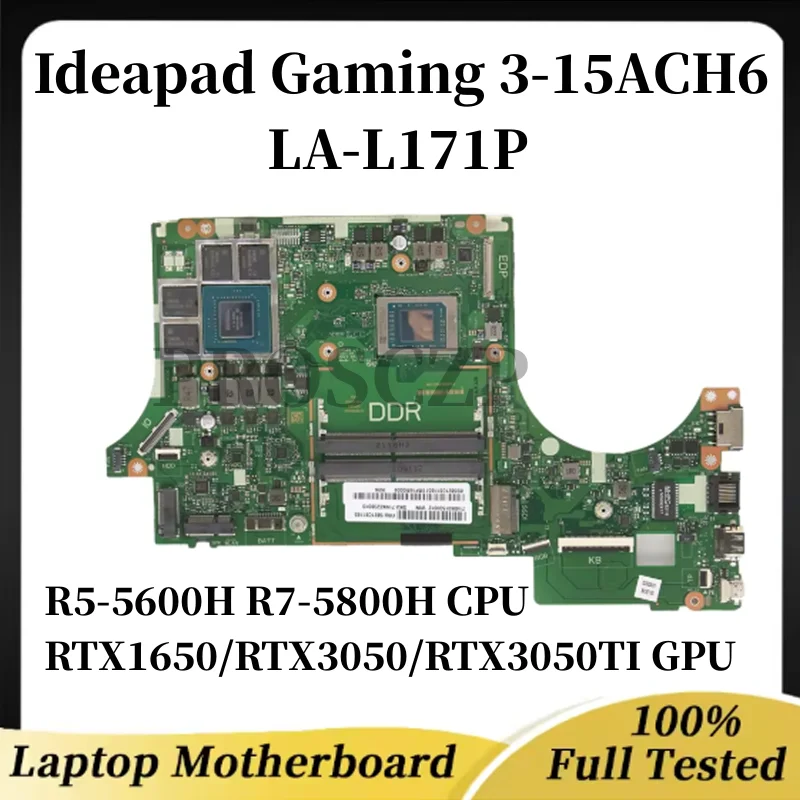

LA-L171P motherboard for Lenovo Ideapad Gaming 3-15ACH6 laptop with R5-5600H R7-5800H CPU RTX1650/RTX3050 GPU
