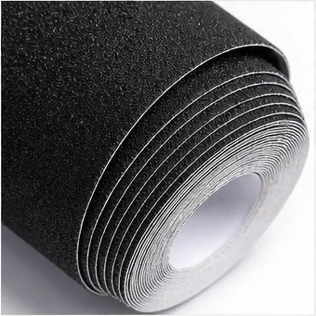 4 Pcs Adhesive Stair Treads Non Skid Safety Tape Anti Strips Antislip Black Indoor for Steps Outdoor