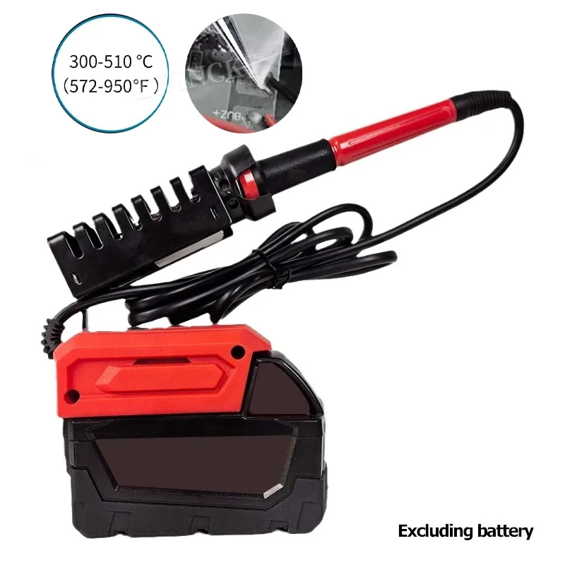 For Milwaukee 18V Battery 60W Electric Soldering Iron Wireless Welding Power Tool 300-500℃ Temperature Adjustable Fast Heating