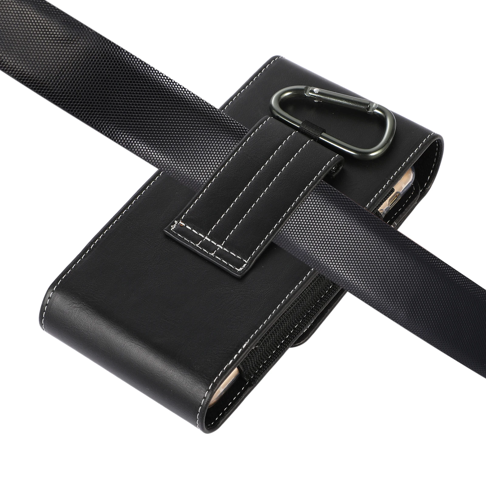 Leather Dual 2 Pouch Two Mobile Phone Belt Clip Case Holder For iPhone 16 15 13 Samsung Xiaomi Redmi Man Tool Waist Bag Holster