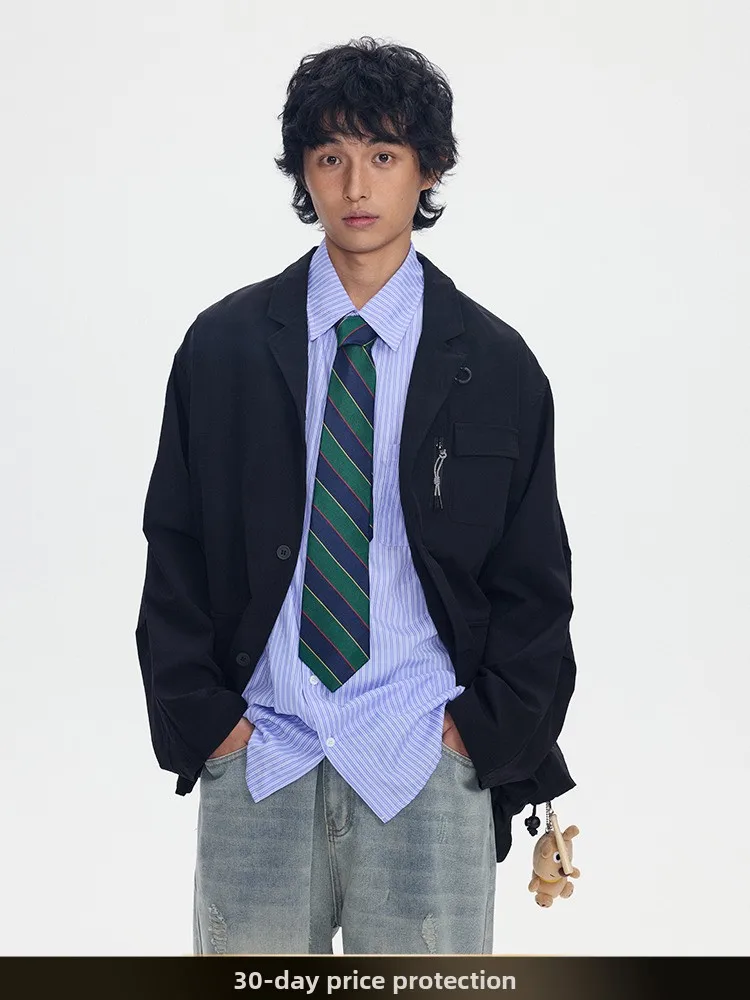 

NTED Japanese Functional Sle Multi-ket Jaet Spring Outdoor Color Casual Versatile Workwear Jaet Nylon Spandex