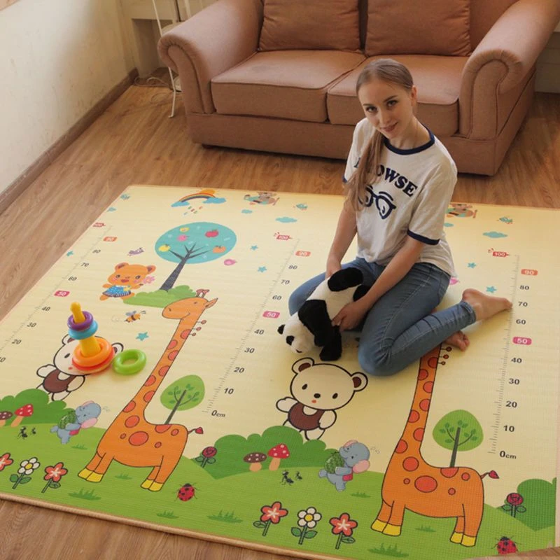 200×180 0.5cm Baby Play Mat Xpe Puzzle Children\'s Mat Thickened Tapete Infantil Baby Room Crawling Pad Folding Mat Baby Carpet