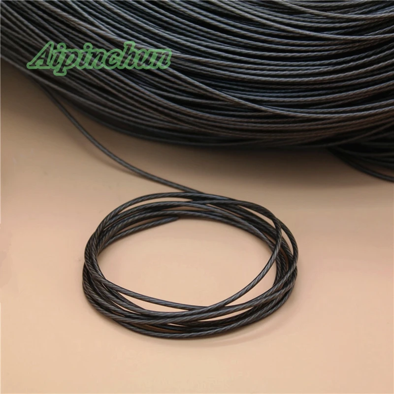 Aipinchun 10 Meter/partij DIY Grey Audio Oortelefoon Kabel Reparatie Vervanging Hoofdtelefoon Verzilverde OCC 3-Core Draad A19